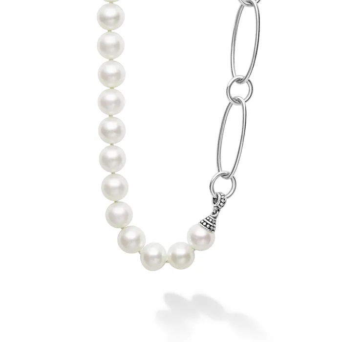 Necklaces Luna Pearl Link Necklace LAGOS