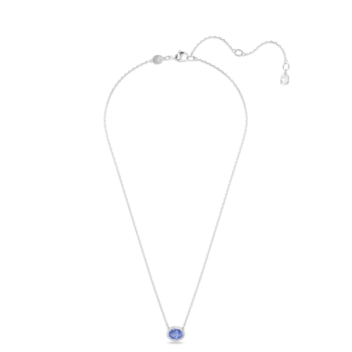 Necklaces Swarovski Swarovski Constella Necklace Oval cut Blue Rhodium plated Necklaces Swarovski Swarovski Constella Necklace Oval cut Blue Rhodium plated