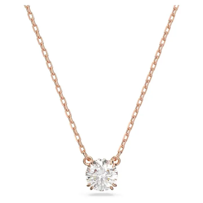 Necklaces Swarovski Swarovski Constella Necklace with Pendant Round cut White Rose goldtone plated 38cm x 42 CM