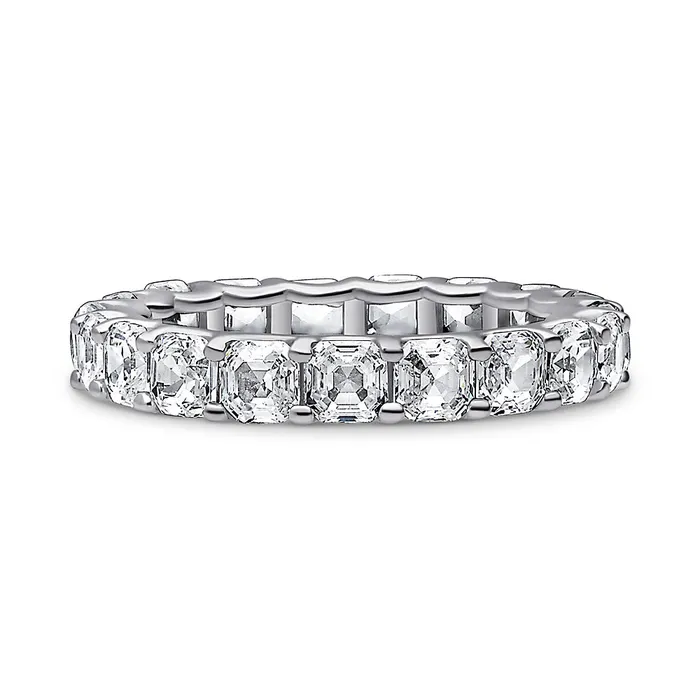 Rings BERRICLE Asscher CZ Eternity Ring in Sterling Silver