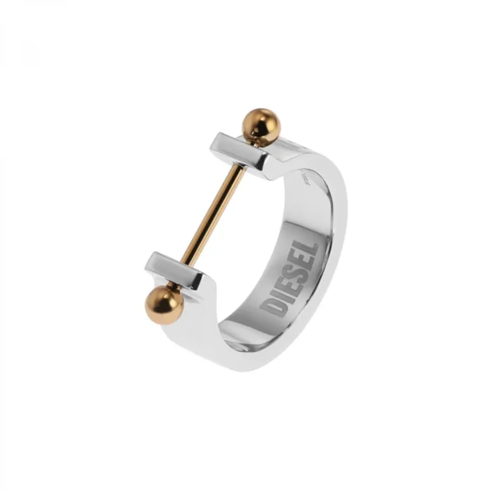 Rings Diesel Gents Steel Silver Ring Diesel