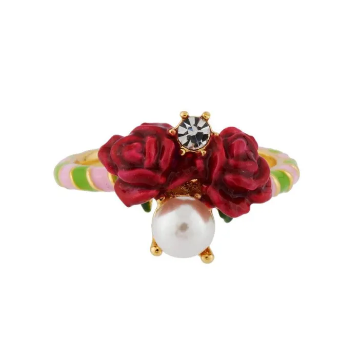 Rings Les Nereides Roses And Pearl Ring Les Nereides Rings Les Nereides Roses And Pearl Ring Les Nereides