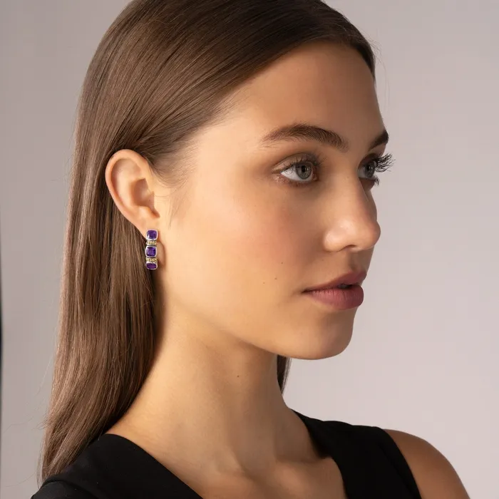 Rittenhouse Amethyst Hoop Earrings LAGOS Earrings Rittenhouse Amethyst Hoop Earrings LAGOS Earrings
