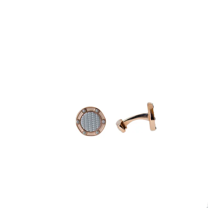 Roberto Cavalli Roberto Cavalli Cufflinks Ip Rosegold Matte Silver Color Combination Rings Roberto Cavalli Roberto Cavalli Cufflinks Ip Rosegold Matte Silver Color Combination Rings
