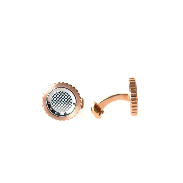 Rochas Rings Rochas Cufflinks Two Tone Rosegold With Stainless Steel Silver Face Rochas Rings Rochas Cufflinks Two Tone Rosegold With Stainless Steel Silver Face