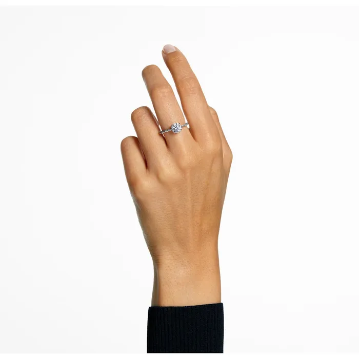 Swarovski Rings Swarovski Constella Cocktail Ring Princess cut Pav White Rhodium plated 50 Swarovski Rings Swarovski Constella Cocktail Ring Princess cut Pav White Rhodium plated 50