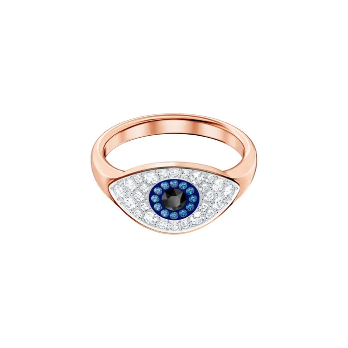 Swarovski Swarovski Symbolic Ring Evil Eye Blue Rose GoldTone Plated Swarovski Rings