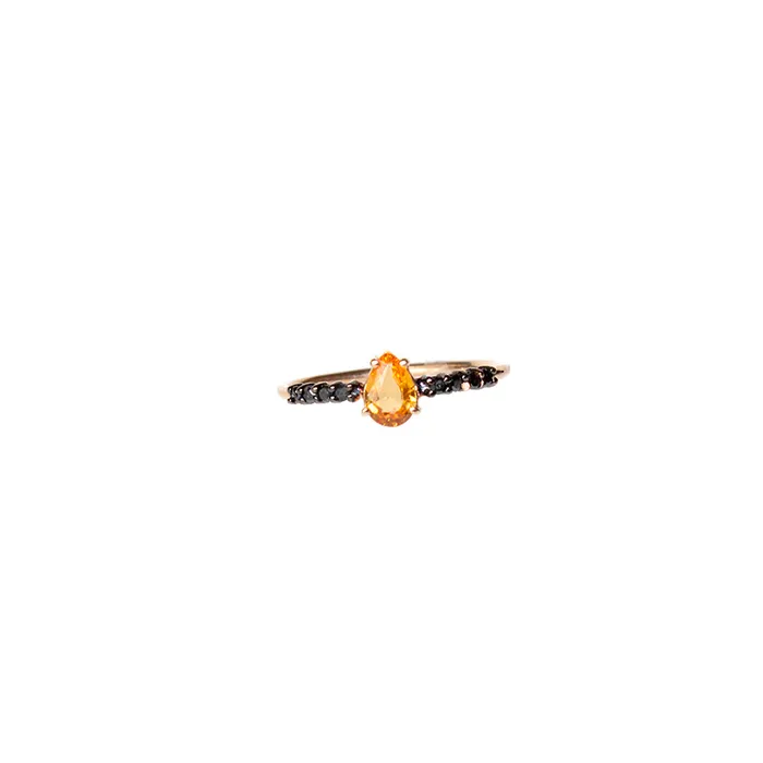 Terzihan 14 Carat Pink Gold Ring With Diamonds Size 65 Terzihan Rings Terzihan 14 Carat Pink Gold Ring With Diamonds Size 65 Terzihan Rings